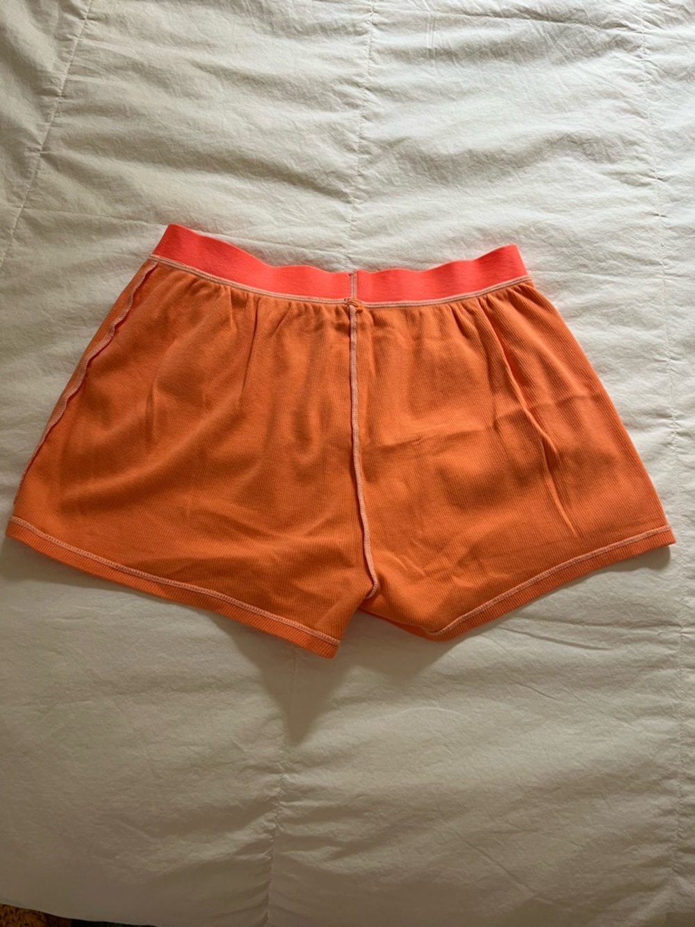Skims ribbed boxer shorts orange size small - Picture 6 of 7